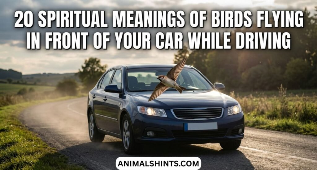 Spiritual Meanings of Birds Flying In Front Of Your Car While Driving