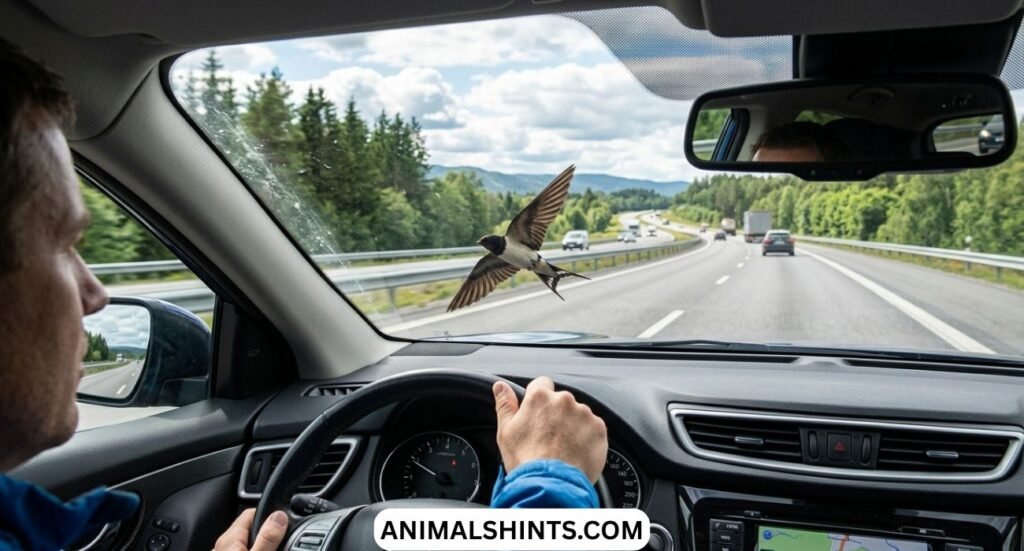 Spiritual Meanings of Birds Flying In Front Of Your Car While Driving