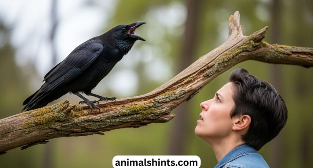 The Hidden Spiritual Meanings Behind Crow Cawing at You