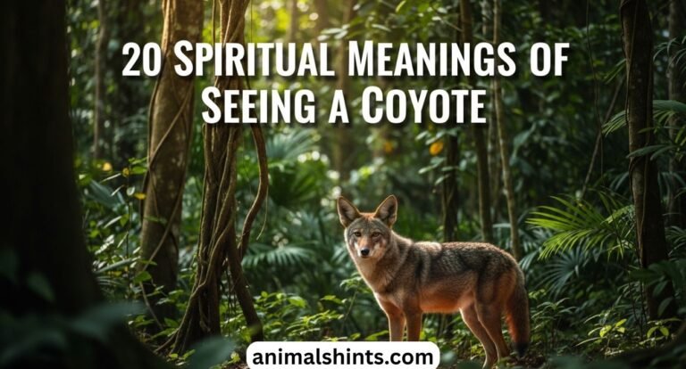 20 Spiritual Meanings of Seeing A Coyote