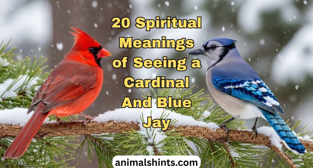 Spiritual Meanings of Seeing a Cardinal And Blue Jay