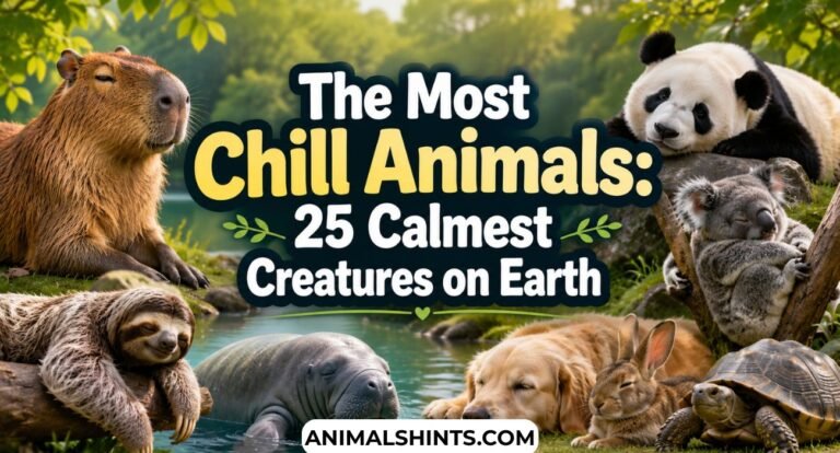 The Most Chill Animals: 25 Docile Creatures on Earth